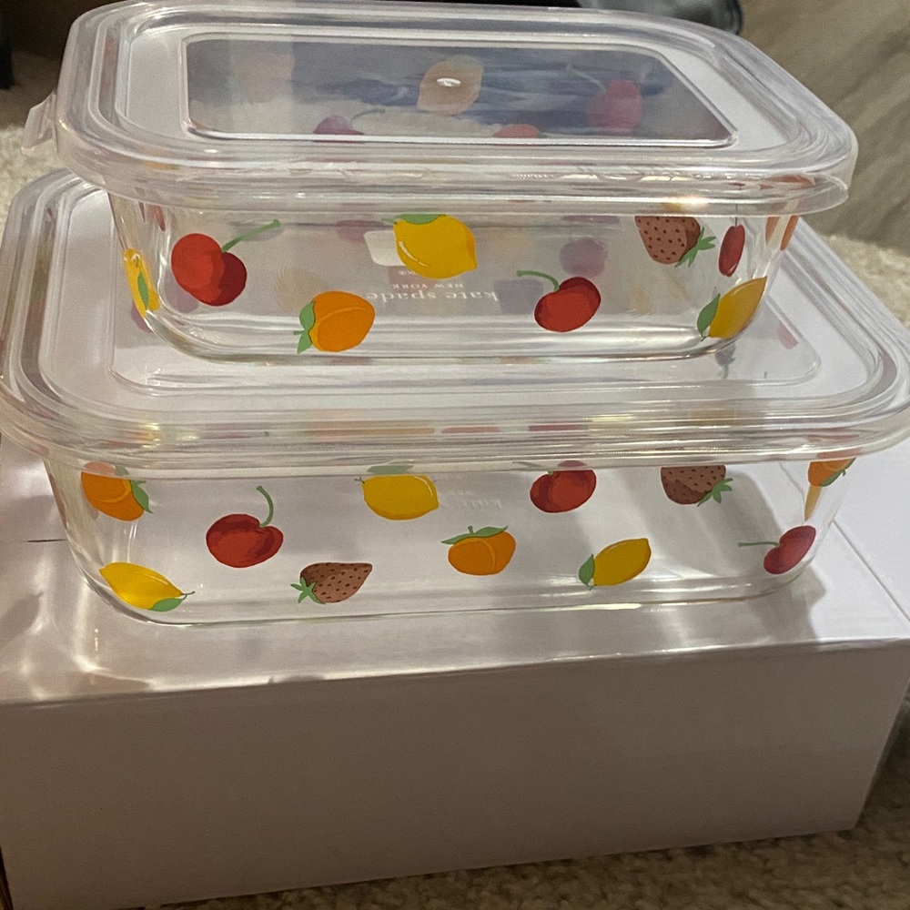 Kate Spade Lenox Fruit Glass Food Storage